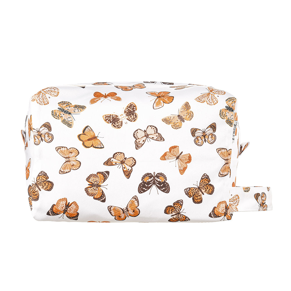 Butterfly print pod wet bag for cloth nappies.