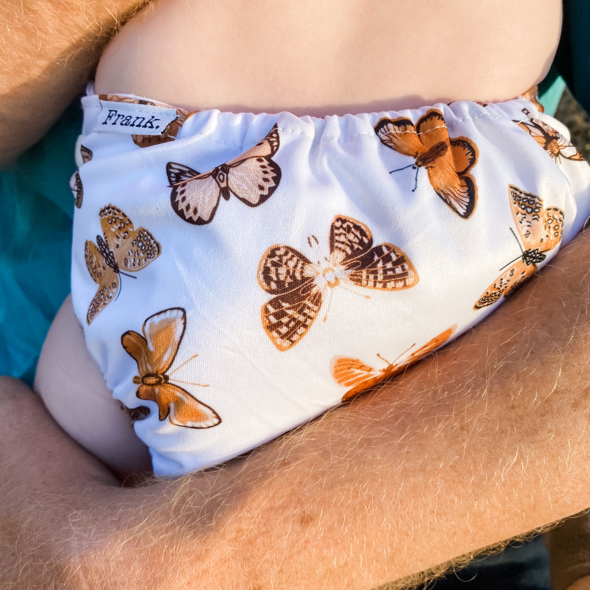 Butterfly moth reusable cloth nappy Australia
