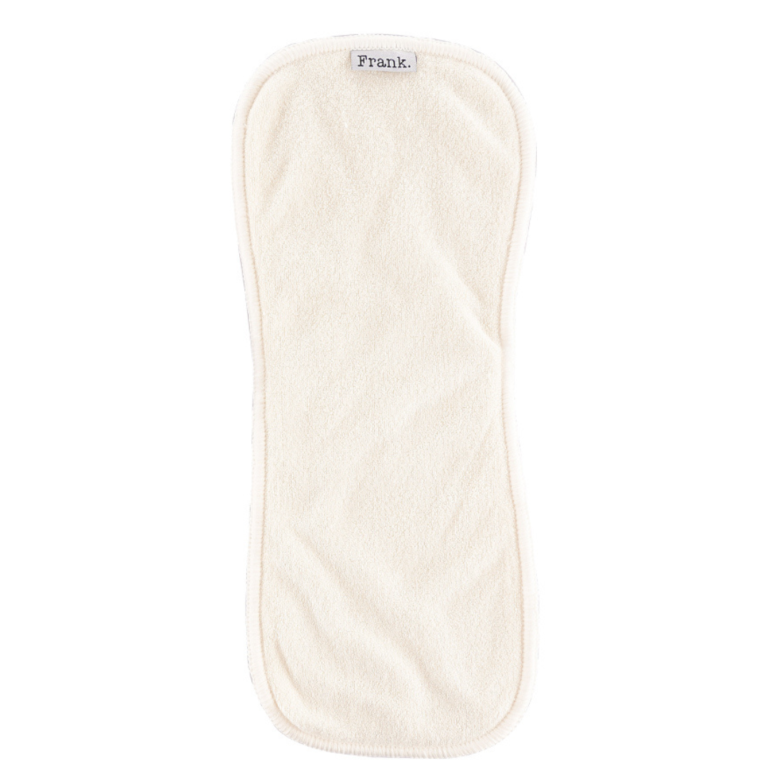 Bamboo cloth nappy insert - hourglass shape