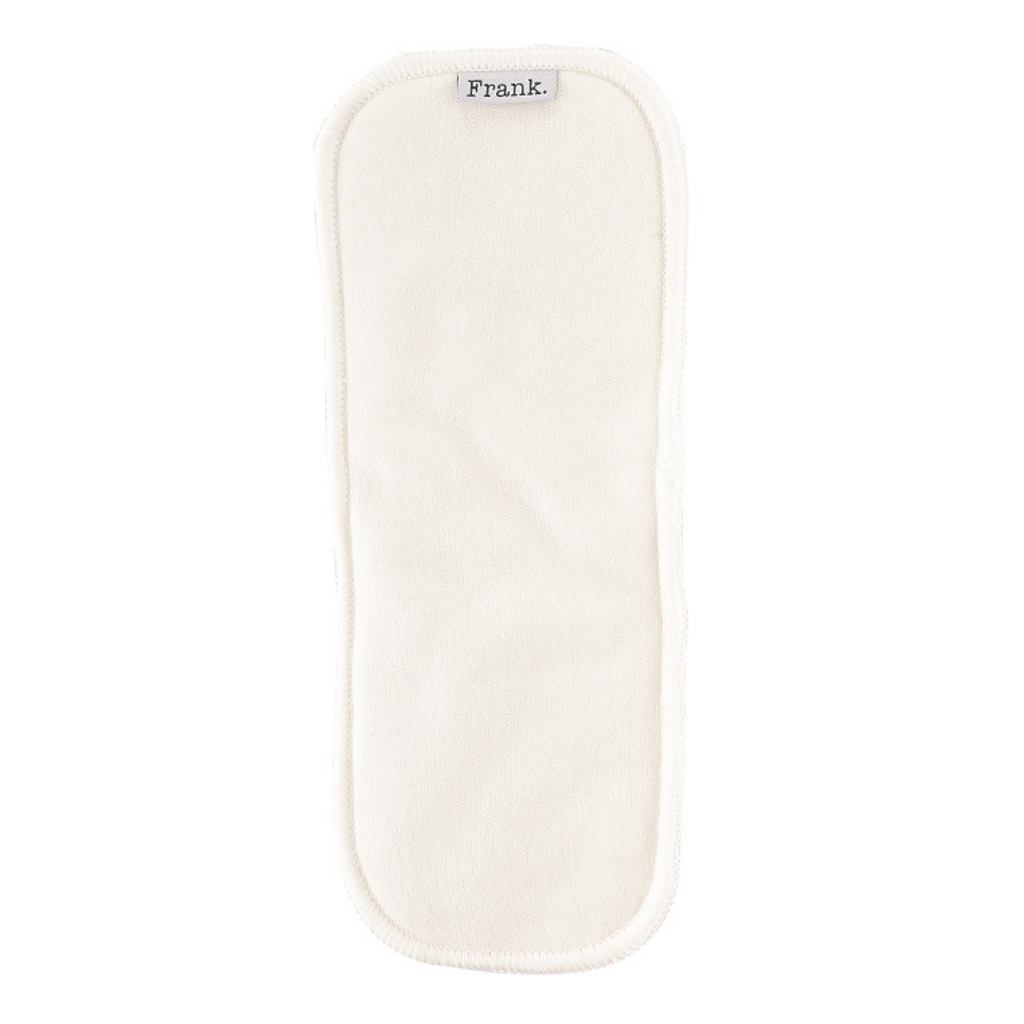 Bamboo cotton booster insert for cloth nappies