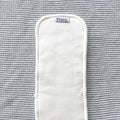 Our cloth nappy inserts are bamboo and cotton. Heavy wetter inserts