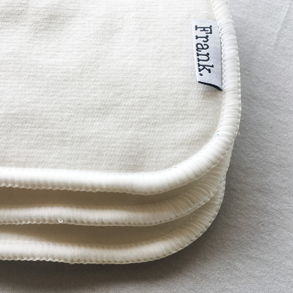 Reusable cloth nappy inserts. Newborn size nappy insert booster